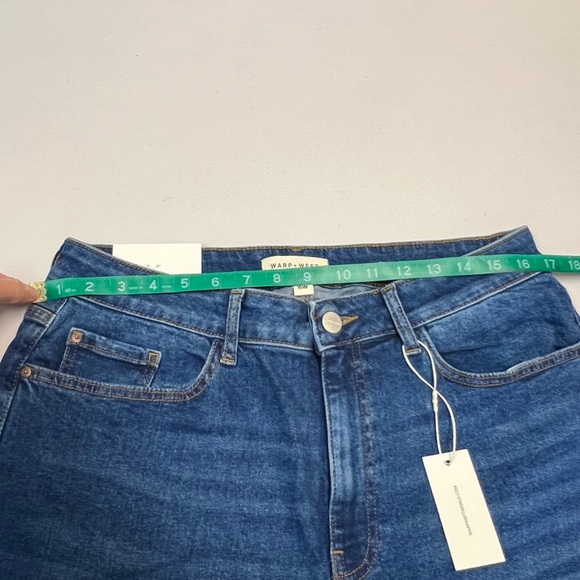 Warp + Weft Women’s Bootcut High Rise Blue Denim Jeans Size 16W - Picture 6 of 9